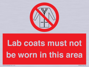 PV7844: Lab coats must not be worn in this area