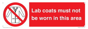 PV7844: Lab coats must not be worn in this area