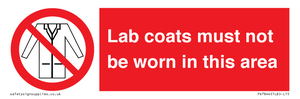 PV7844: Lab coats must not be worn in this area