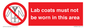 PV7844: Lab coats must not be worn in this area