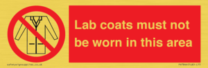 PV7844: Lab coats must not be worn in this area
