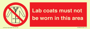 PV7844: Lab coats must not be worn in this area
