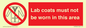 PV7844: Lab coats must not be worn in this area