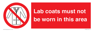 PV7844: Lab coats must not be worn in this area