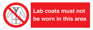 PV7844: Lab coats must not be worn in this area
