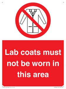 PV7844: Lab coats must not be worn in this area