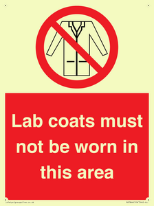 PV7844: Lab coats must not be worn in this area