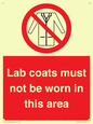 PV7844: Lab coats must not be worn in this area