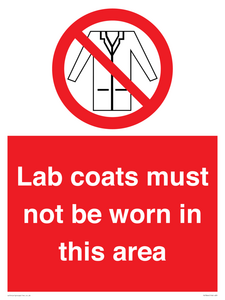 PV7844: Lab coats must not be worn in this area