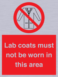 PV7844: Lab coats must not be worn in this area