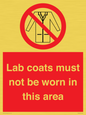 PV7844: Lab coats must not be worn in this area
