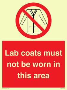 PV7844: Lab coats must not be worn in this area