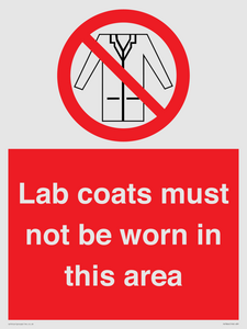 PV7844: Lab coats must not be worn in this area