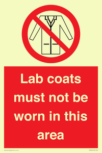 PV7844: Lab coats must not be worn in this area