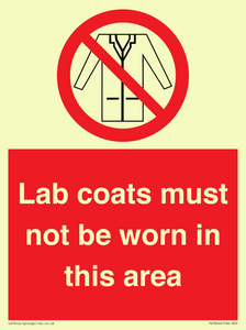 PV7844: Lab coats must not be worn in this area