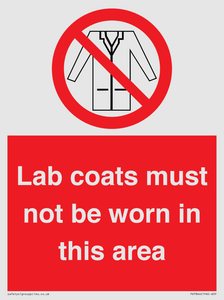 PV7844: Lab coats must not be worn in this area