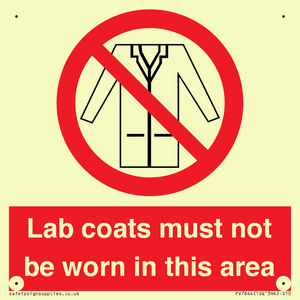 PV7844: Lab coats must not be worn in this area