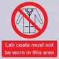 PV7844: Lab coats must not be worn in this area