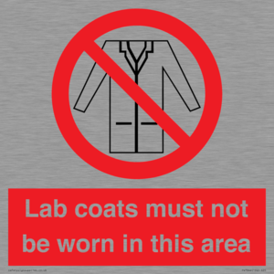 PV7844: Lab coats must not be worn in this area