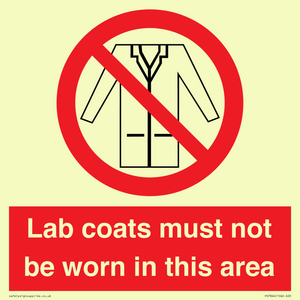 PV7844: Lab coats must not be worn in this area