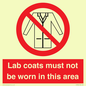 PV7844: Lab coats must not be worn in this area