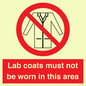 PV7844: Lab coats must not be worn in this area