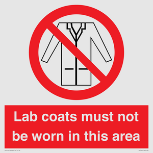 PV7844: Lab coats must not be worn in this area