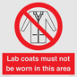 PV7844: Lab coats must not be worn in this area