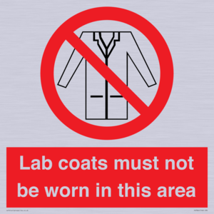 PV7844: Lab coats must not be worn in this area