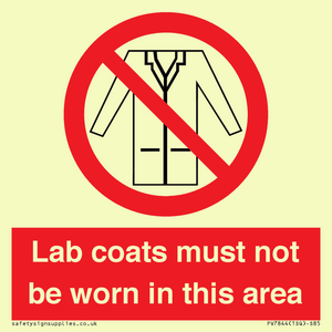 PV7844: Lab coats must not be worn in this area