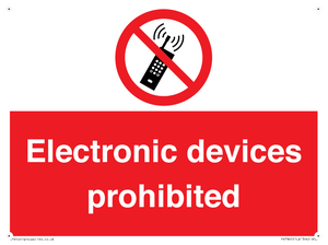 PV7845: Electronic devices prohibited