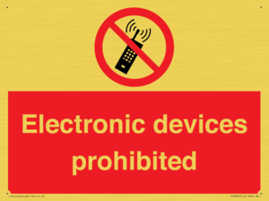 PV7845: Electronic devices prohibited