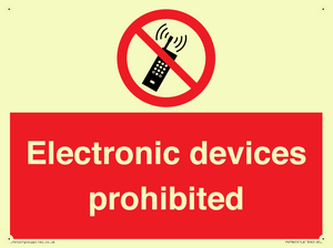 PV7845: Electronic devices prohibited
