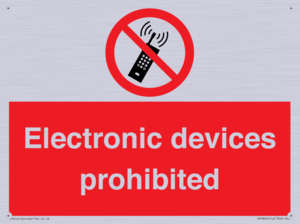PV7845: Electronic devices prohibited