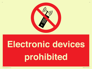 PV7845: Electronic devices prohibited