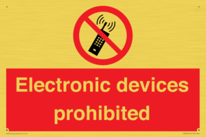 PV7845: Electronic devices prohibited