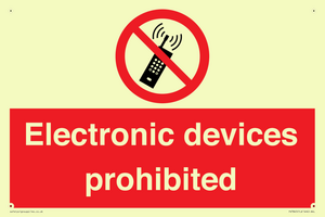 PV7845: Electronic devices prohibited