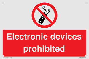PV7845: Electronic devices prohibited