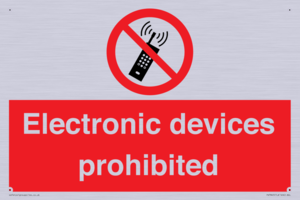 PV7845: Electronic devices prohibited