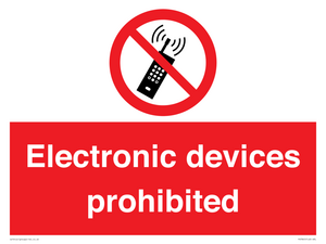 PV7845: Electronic devices prohibited