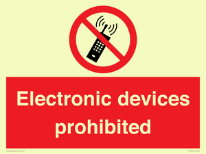 PV7845: Electronic devices prohibited