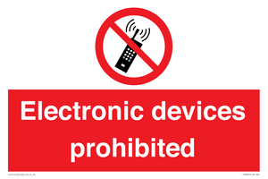 PV7845: Electronic devices prohibited