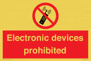 PV7845: Electronic devices prohibited