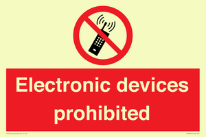 PV7845: Electronic devices prohibited