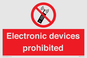 PV7845: Electronic devices prohibited