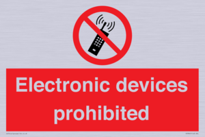 PV7845: Electronic devices prohibited