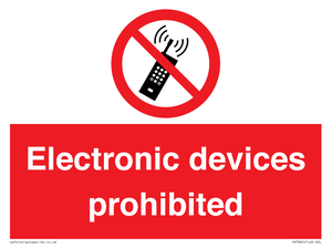 PV7845: Electronic devices prohibited