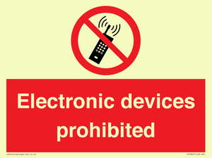 PV7845: Electronic devices prohibited