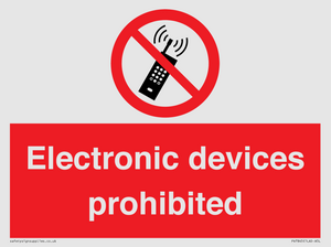 PV7845: Electronic devices prohibited