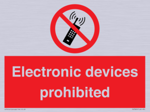 PV7845: Electronic devices prohibited